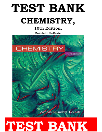 Test Bank for Introductory Chemistry 10th Edition by Steven S. Zumdahl - Study Document Thumbnail