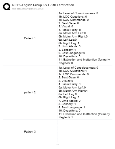 Nihss-english Group E-v3 - 5th Certification Solved 100% Correct 2025 - Study Document Thumbnail