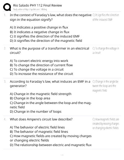 RIO SALADO PHYSICS 112 FINAL EXAM 2025/2026 - Study Document Thumbnail