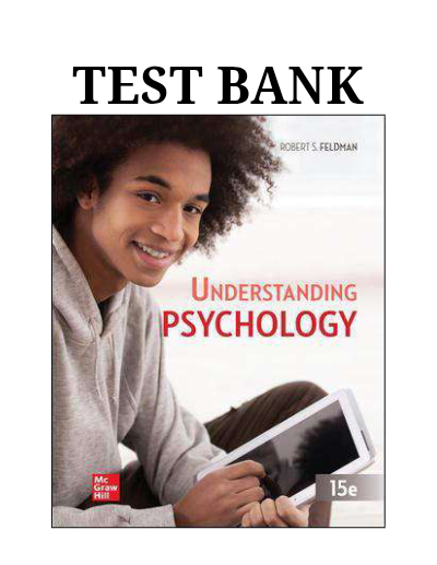 Test Bank For Understanding Psychology, 15th Edition By Feldman| All Chapters complete | Newest Version 2024 A+ - Study Document Thumbnail