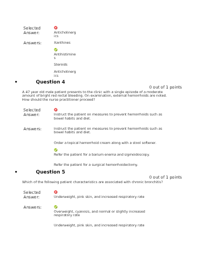 NRNP 6531 Final Exam - Study Document